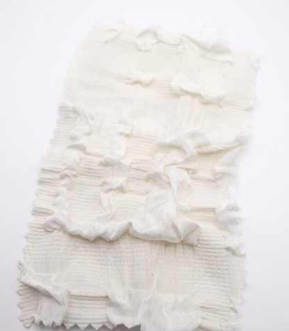 【25SS-406】ぽこぽこチェック柄立体ジャガードリップル　/0.5ｙあたり=～860円