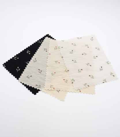 【25SS-422】チューリッププリントシアータフタワッシャー　/0.5ｙあたり＝～830円