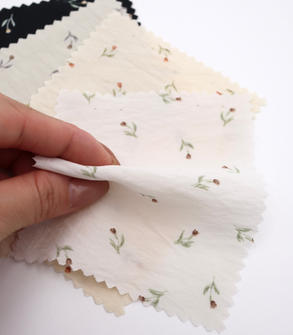 【25SS-422】チューリッププリントシアータフタワッシャー　/0.5ｙあたり＝～830円