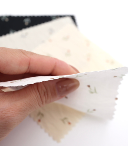 【25SS-422】チューリッププリントシアータフタワッシャー　/0.5ｙあたり＝～830円