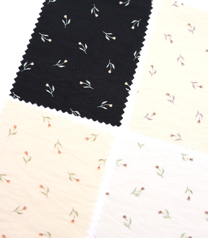 【25SS-422】チューリッププリントシアータフタワッシャー　/0.5ｙあたり＝～830円