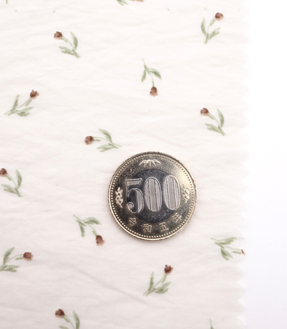 【25SS-422】チューリッププリントシアータフタワッシャー　/0.5ｙあたり＝～830円