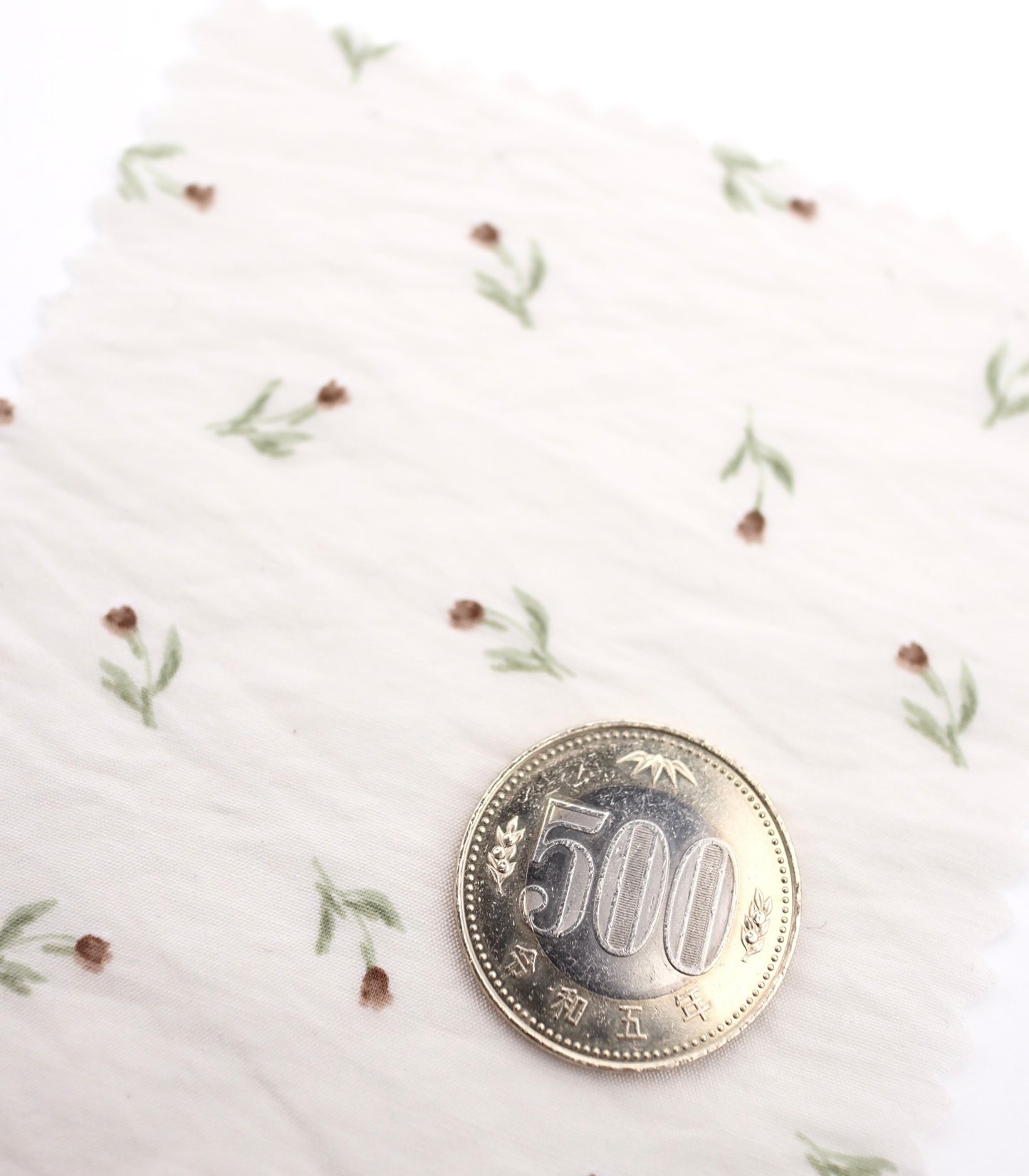 【25SS-422】チューリッププリントシアータフタワッシャー　/0.5ｙあたり＝～830円