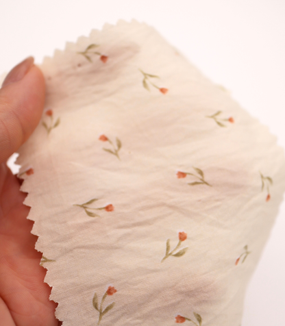 【25SS-422】チューリッププリントシアータフタワッシャー　/0.5ｙあたり＝～830円