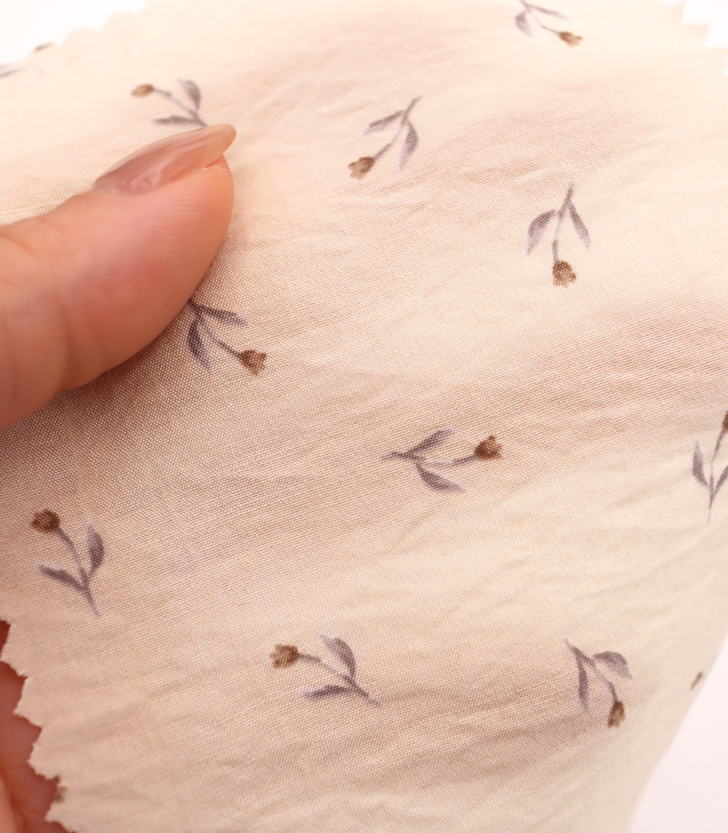 【25SS-422】チューリッププリントシアータフタワッシャー　/0.5ｙあたり＝～830円