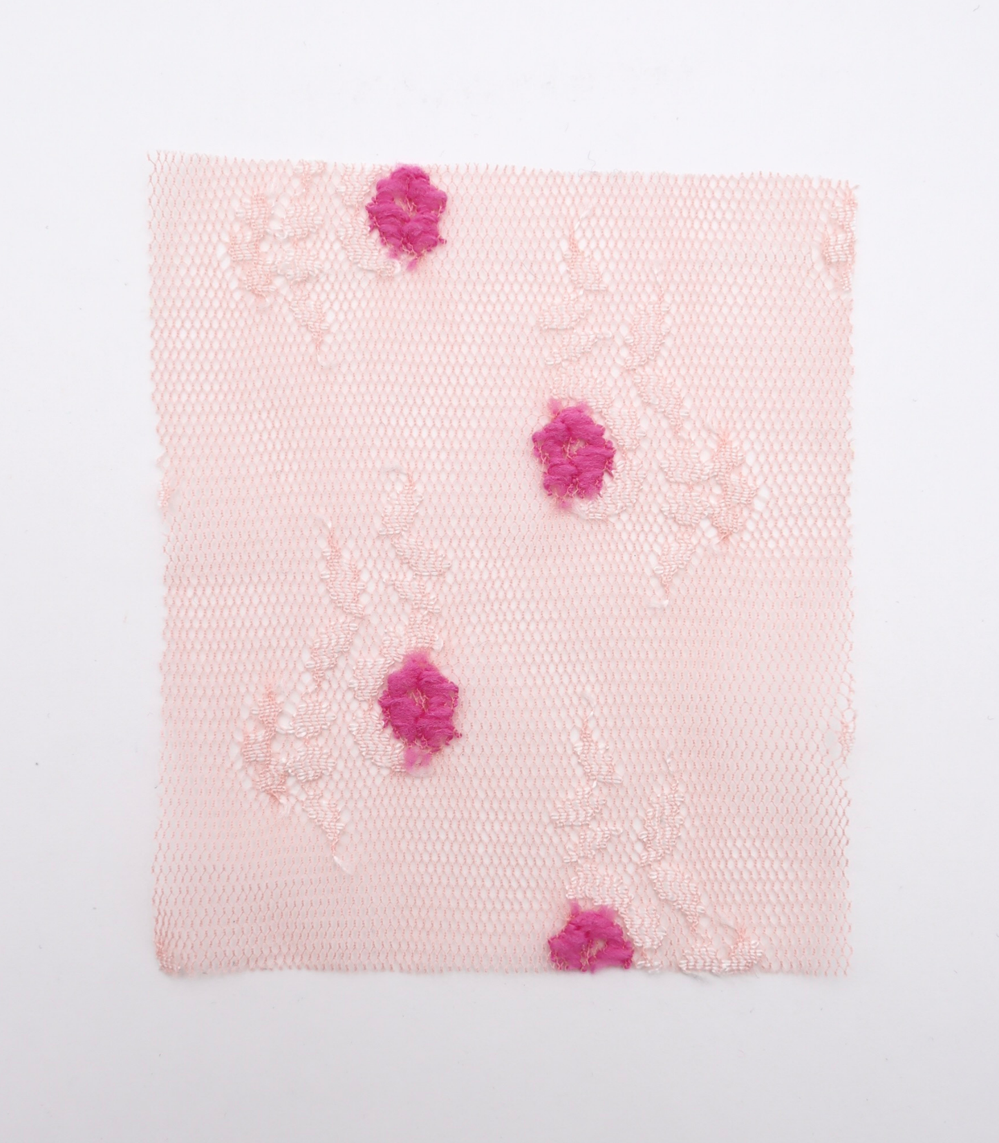 【25SS-450】ぷちふわ小花柄刺繍チュール　/0.5ｙあたり=～745円