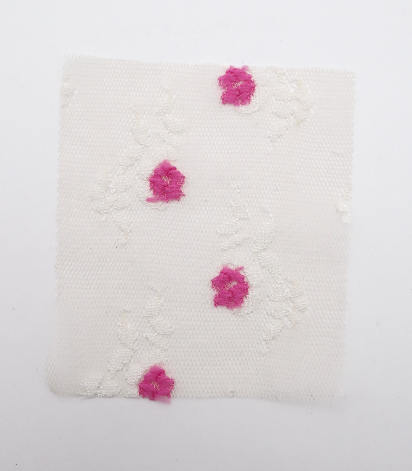 【25SS-450】ぷちふわ小花柄刺繍チュール　/0.5ｙあたり=～745円