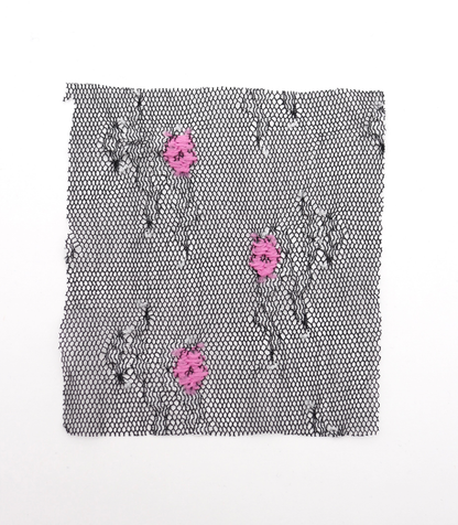 【25SS-450】ぷちふわ小花柄刺繍チュール　/0.5ｙあたり=～745円