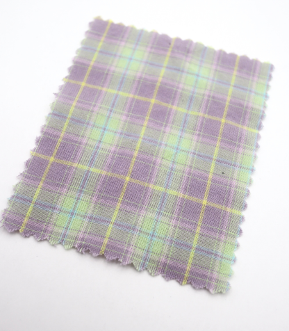 【25SS-414】古着っぽ先染めペールトーンマドラスチェック　/0.5ｙあたり=～715円