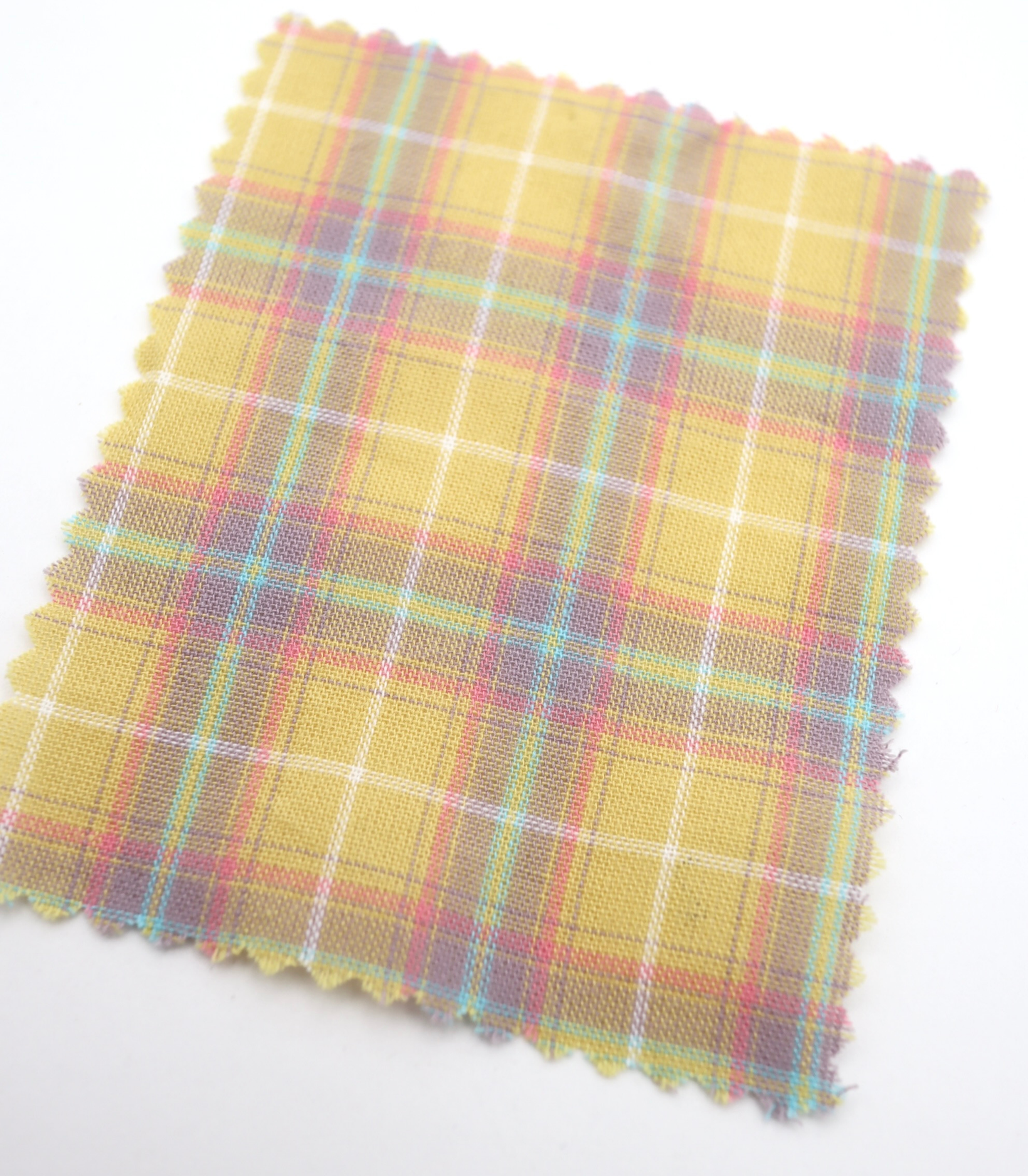 【25SS-414】古着っぽ先染めペールトーンマドラスチェック　/0.5ｙあたり=～715円