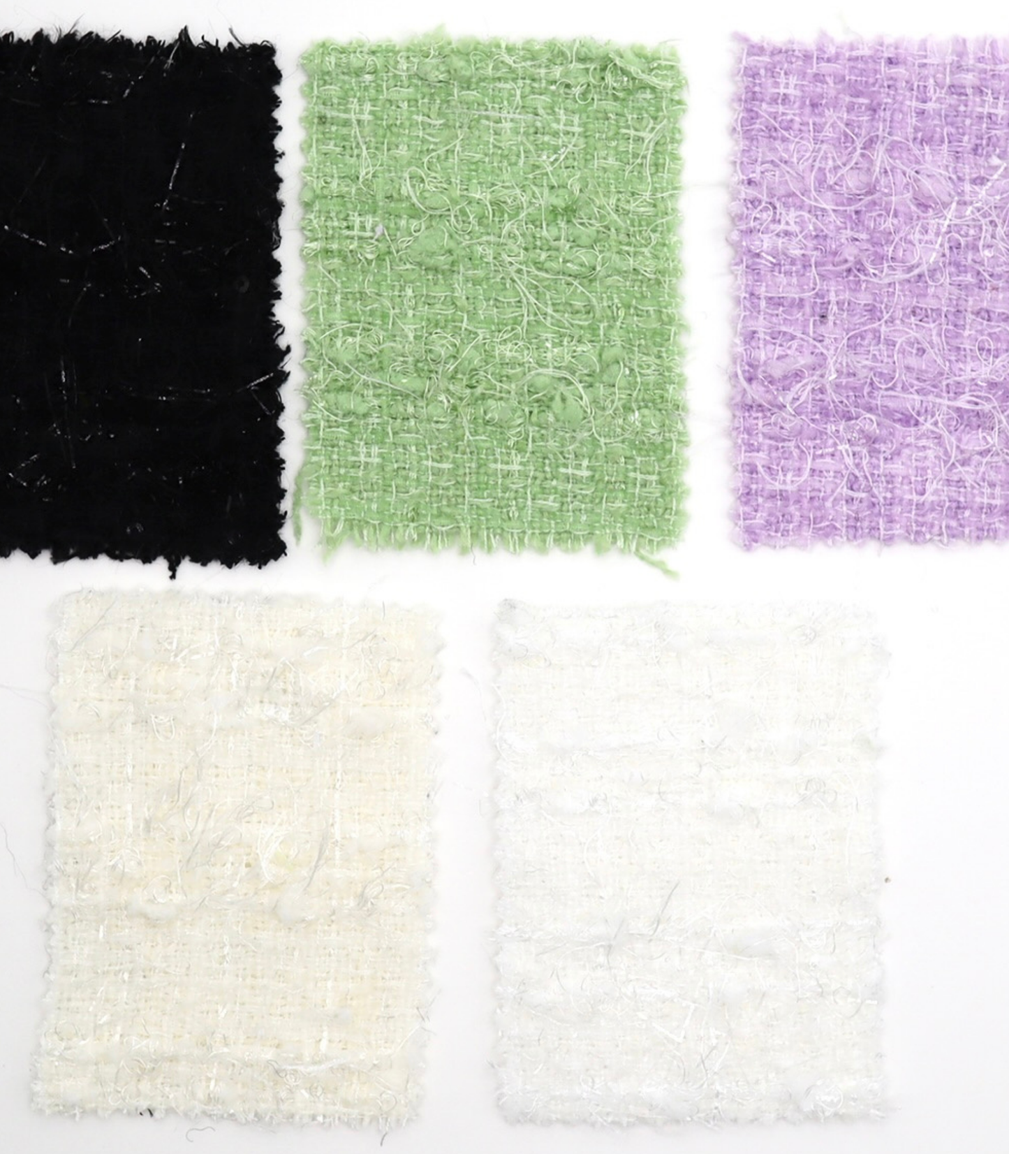 【25SS-158】キラキラフリンジミックスツイード　/0.5ｙあたり = ～1075円