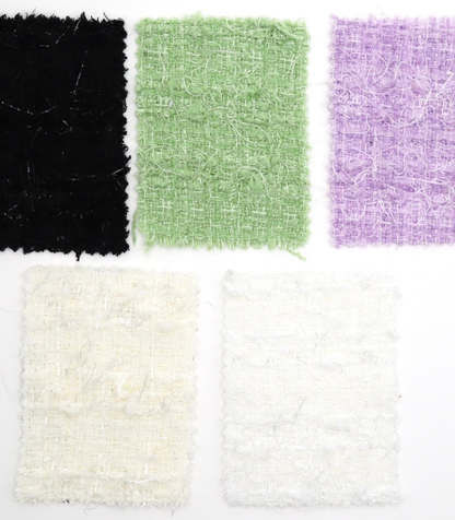 【25SS-158】キラキラフリンジミックスツイード　/0.5ｙあたり = ～1075円