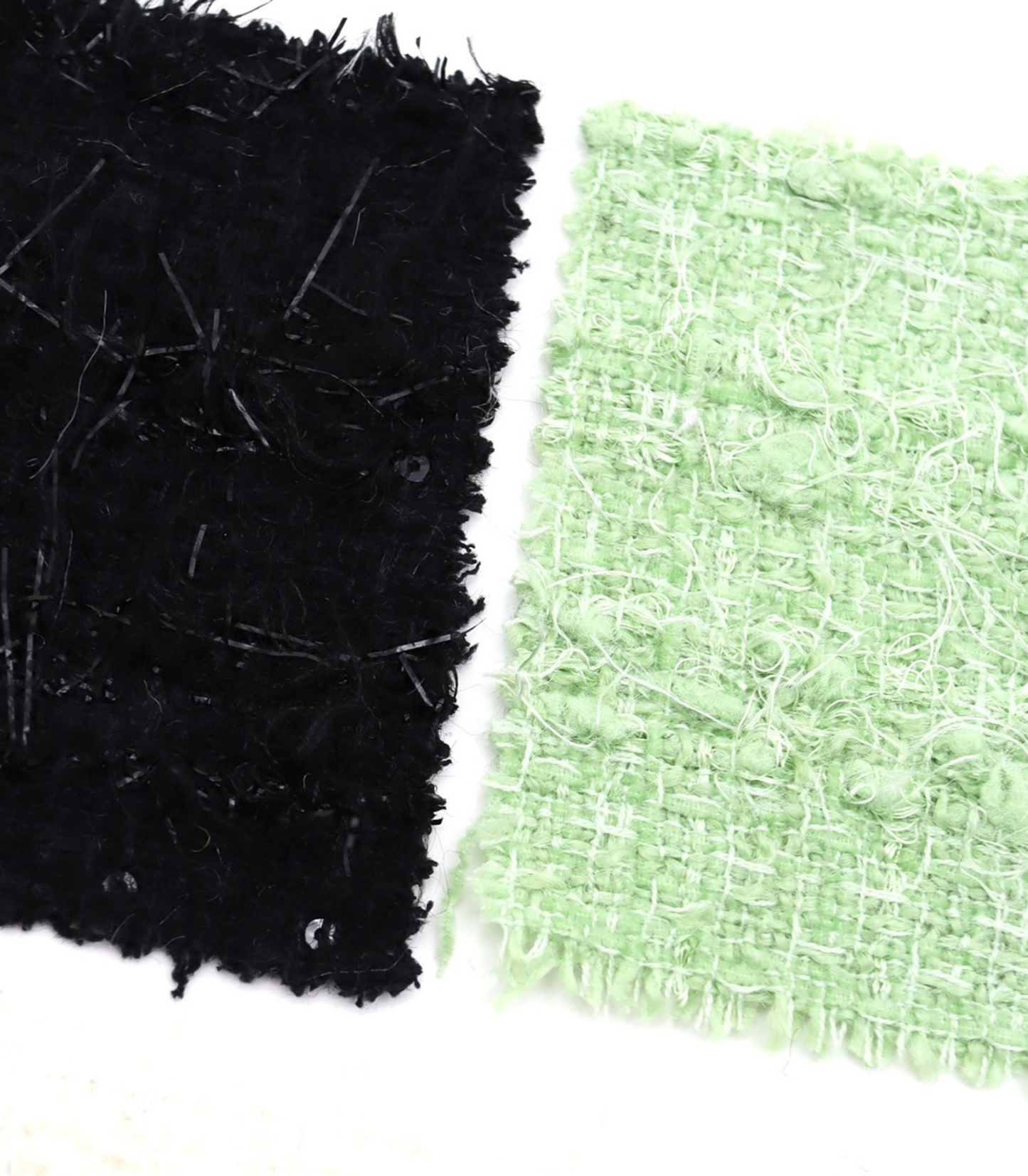 【25SS-158】キラキラフリンジミックスツイード　/0.5ｙあたり = ～1075円