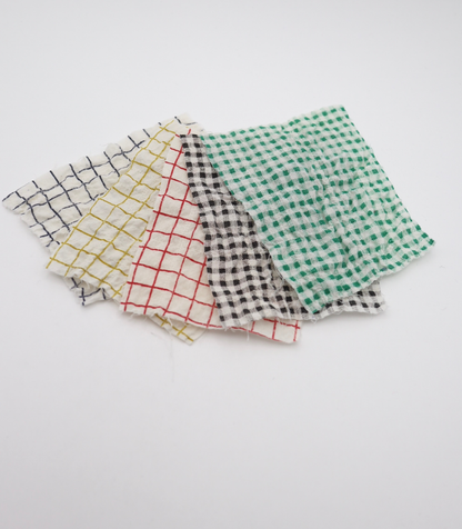 【25SS-436】チェックプリントしぼしぼシャーリング　/0.5ｙあたり=～835円