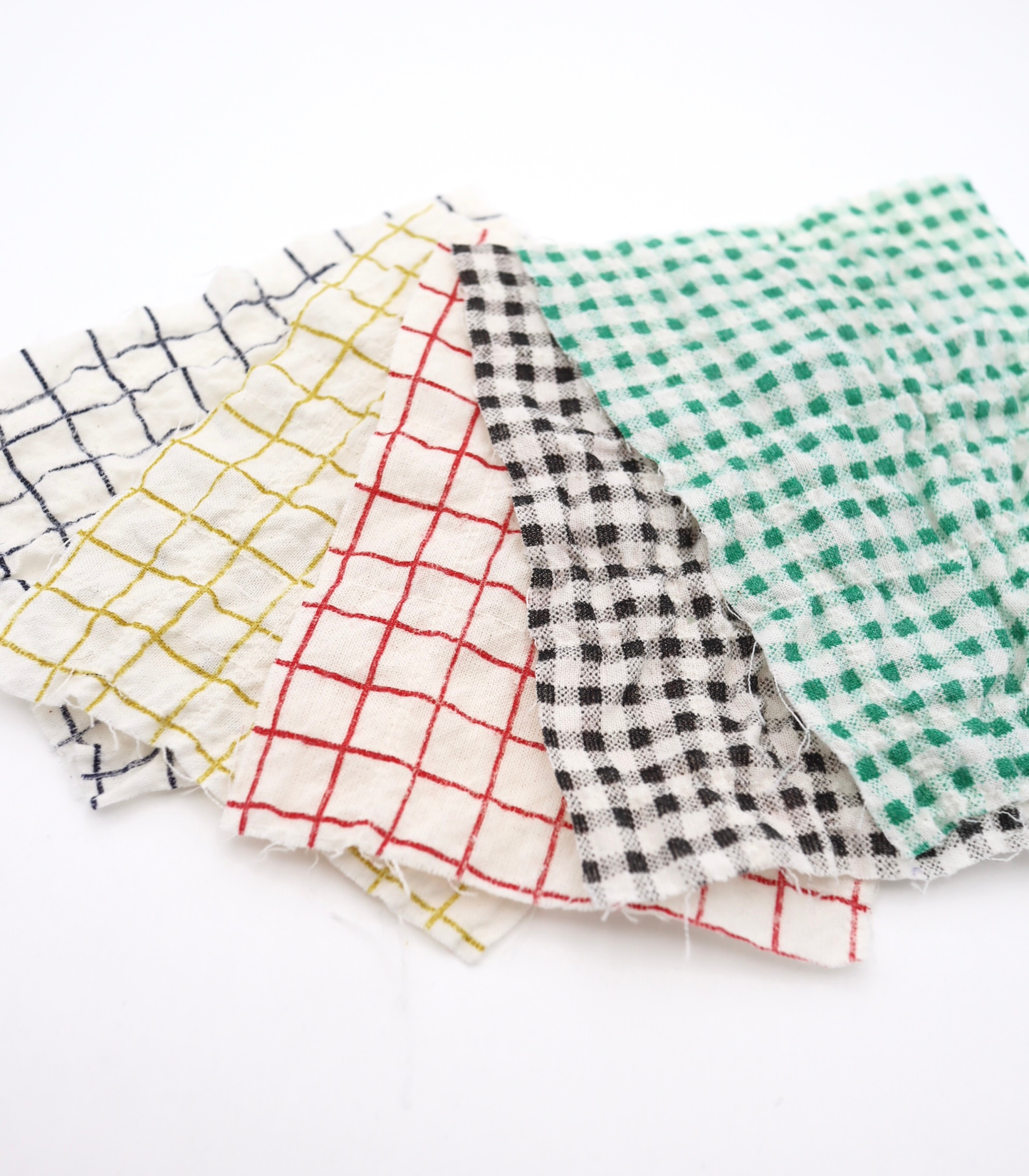 【25SS-436】チェックプリントしぼしぼシャーリング　/0.5ｙあたり=～835円