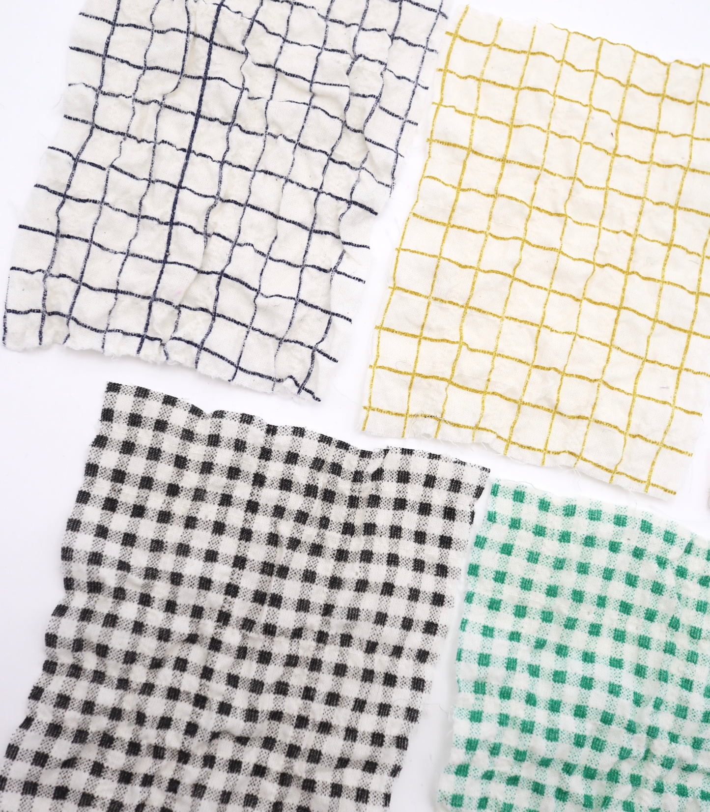 【25SS-436】チェックプリントしぼしぼシャーリング　/0.5ｙあたり=～835円