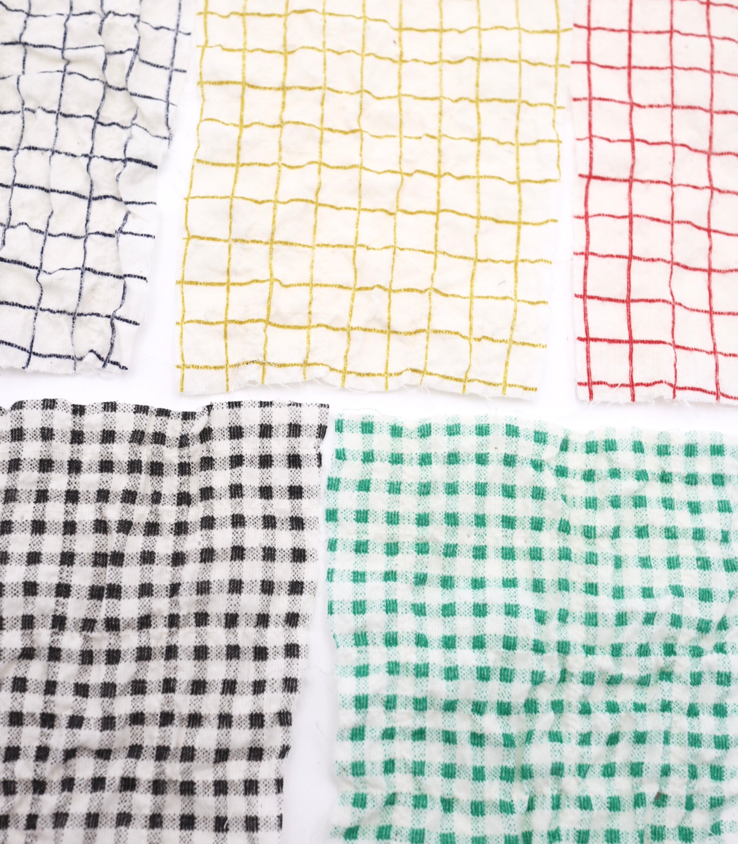 【25SS-436】チェックプリントしぼしぼシャーリング　/0.5ｙあたり=～835円