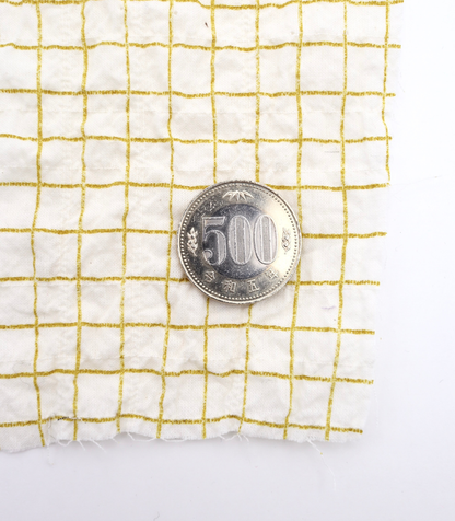 【25SS-436】チェックプリントしぼしぼシャーリング　/0.5ｙあたり=～835円
