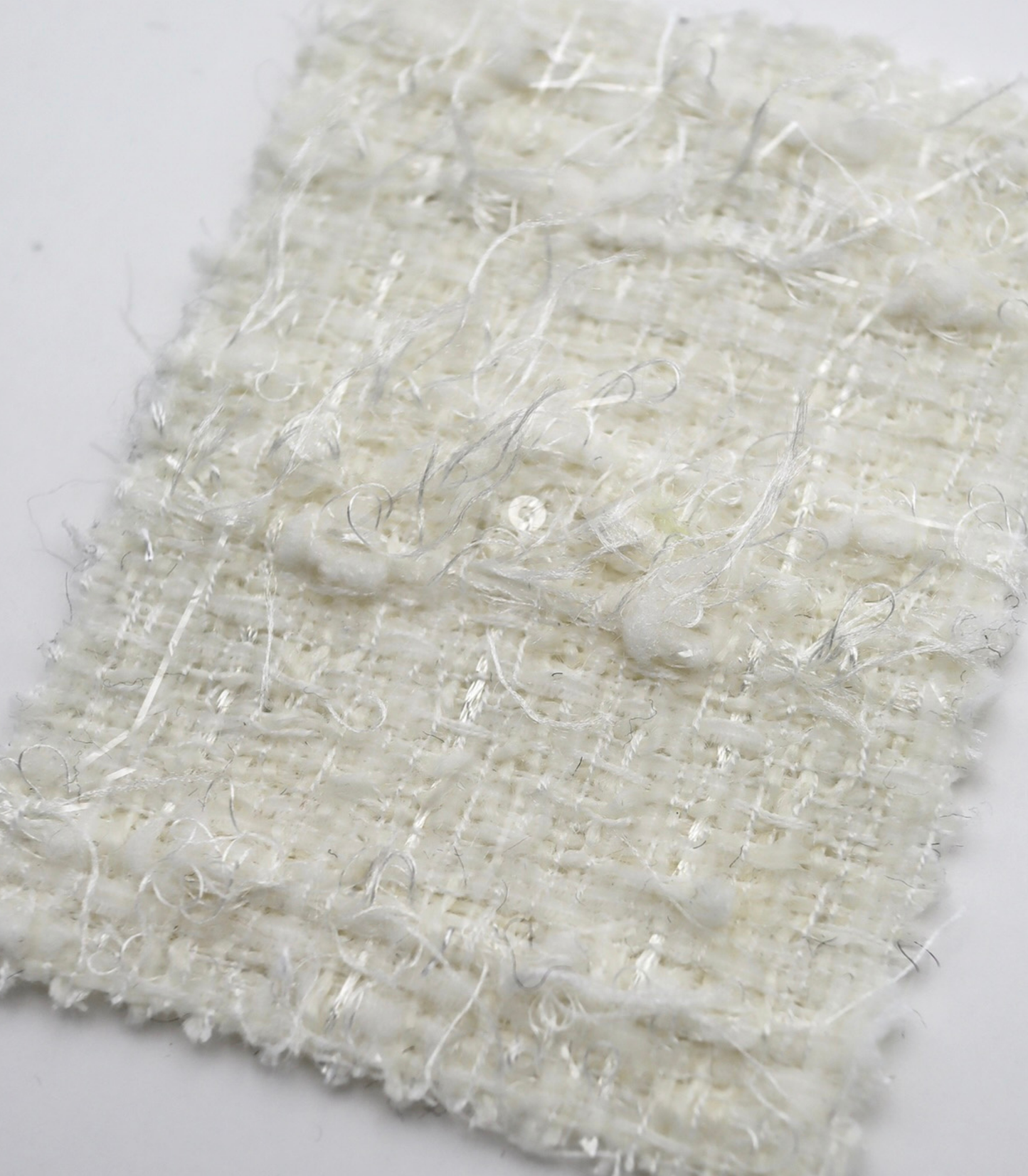 【25SS-158】キラキラフリンジミックスツイード　/0.5ｙあたり = ～1075円