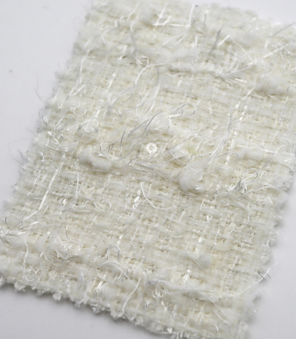 【25SS-158】キラキラフリンジミックスツイード　/0.5ｙあたり = ～1075円