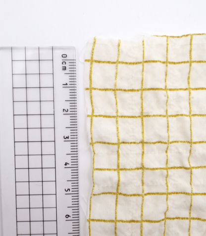 【25SS-436】チェックプリントしぼしぼシャーリング　/0.5ｙあたり=～835円