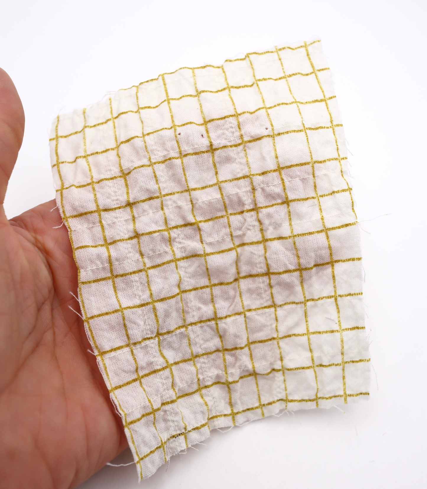 【25SS-436】チェックプリントしぼしぼシャーリング　/0.5ｙあたり=～835円