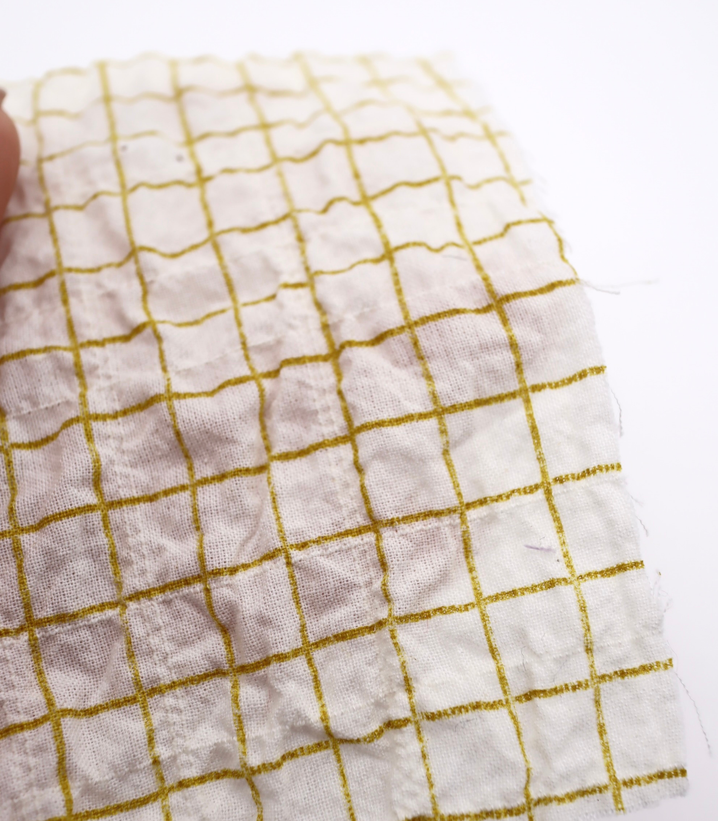 【25SS-436】チェックプリントしぼしぼシャーリング　/0.5ｙあたり=～835円