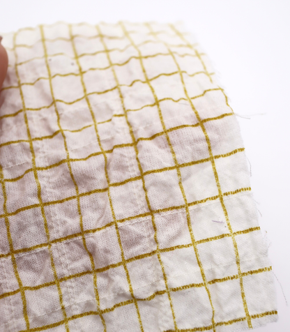 【25SS-436】チェックプリントしぼしぼシャーリング　/0.5ｙあたり=～835円