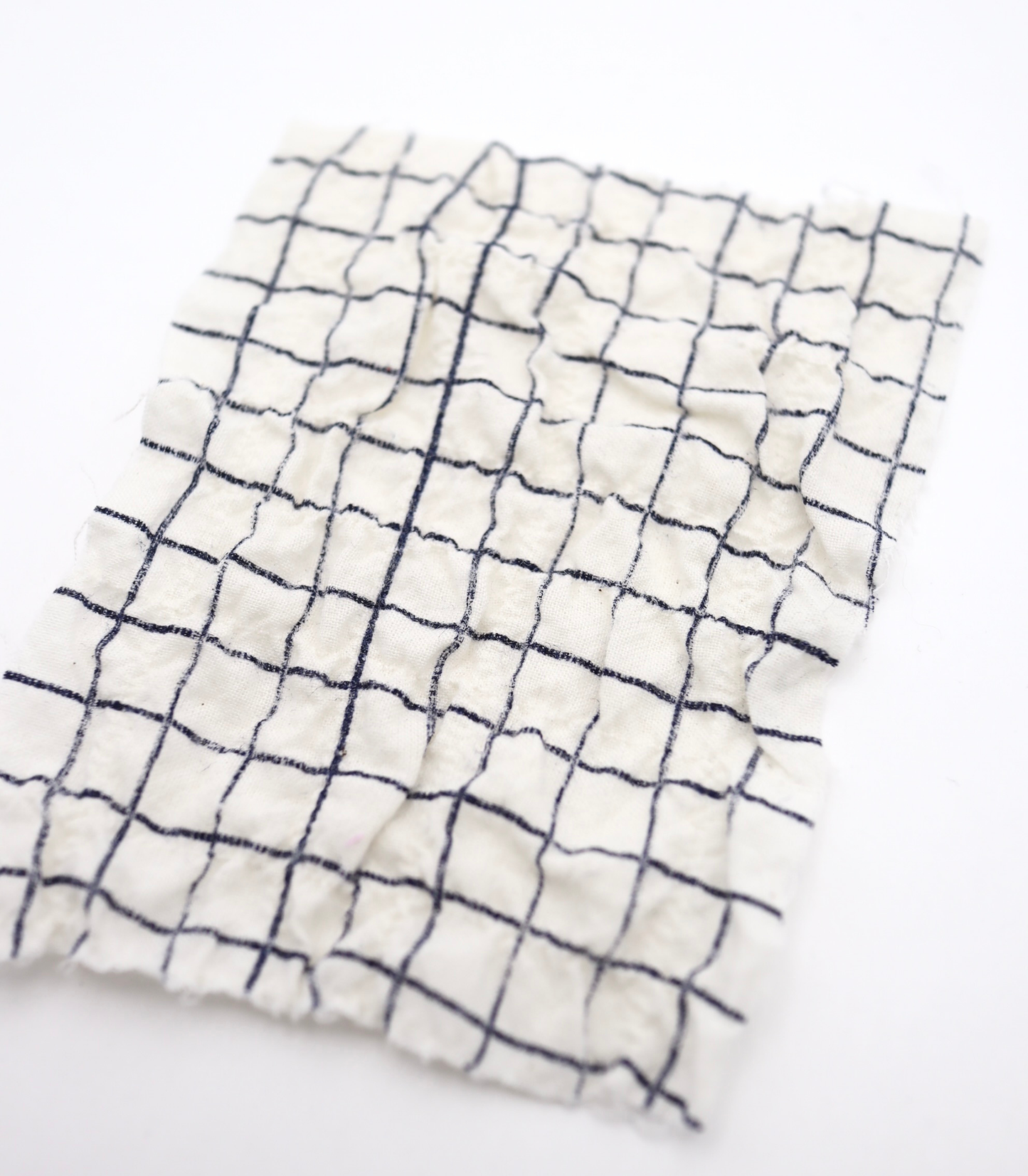 【25SS-436】チェックプリントしぼしぼシャーリング　/0.5ｙあたり=～835円