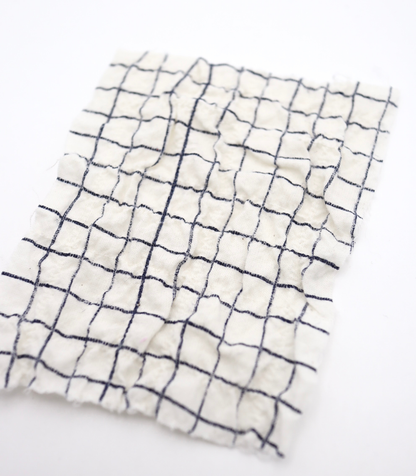 【25SS-436】チェックプリントしぼしぼシャーリング　/0.5ｙあたり=～835円