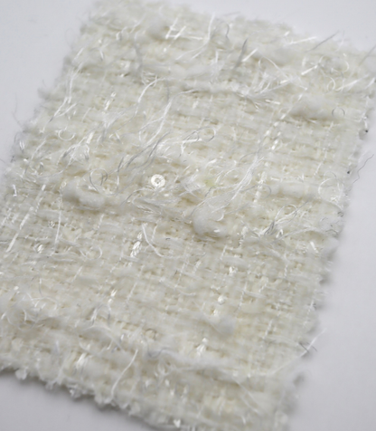 【25SS-158】キラキラフリンジミックスツイード　/0.5ｙあたり = ～1075円