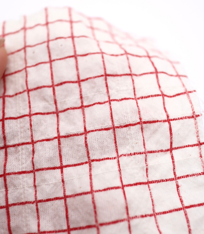 【25SS-436】チェックプリントしぼしぼシャーリング　/0.5ｙあたり=～835円