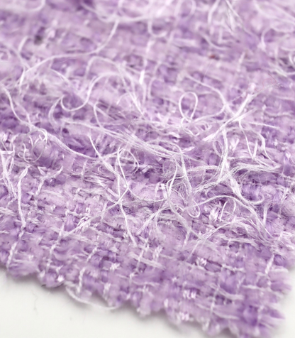 【25SS-158】キラキラフリンジミックスツイード　/0.5ｙあたり = ～1075円