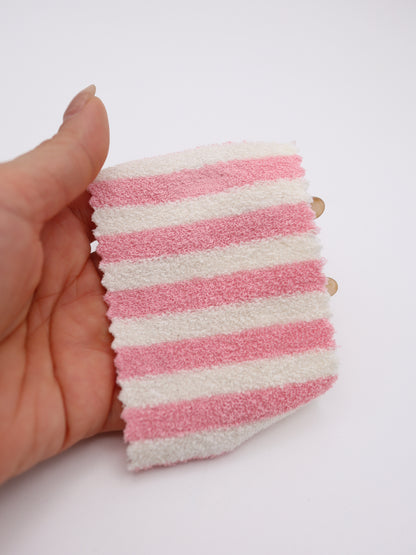 【生地 布】パイルボーダー  綿混タオル（ドッグウェア ストリート向き）｜26SS-026【生地の仕入れ代行卸】