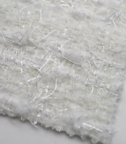 【25SS-158】キラキラフリンジミックスツイード　/0.5ｙあたり = ～1075円