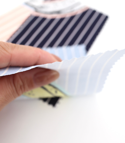 【25SS-430】腐りはじめバナナ×ストライププリント綿ローン　/0.5ｙあたり=～810円