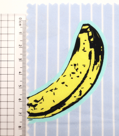 【25SS-430】腐りはじめバナナ×ストライププリント綿ローン　/0.5ｙあたり=～810円