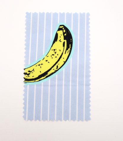 【25SS-430】腐りはじめバナナ×ストライププリント綿ローン　/0.5ｙあたり=～810円