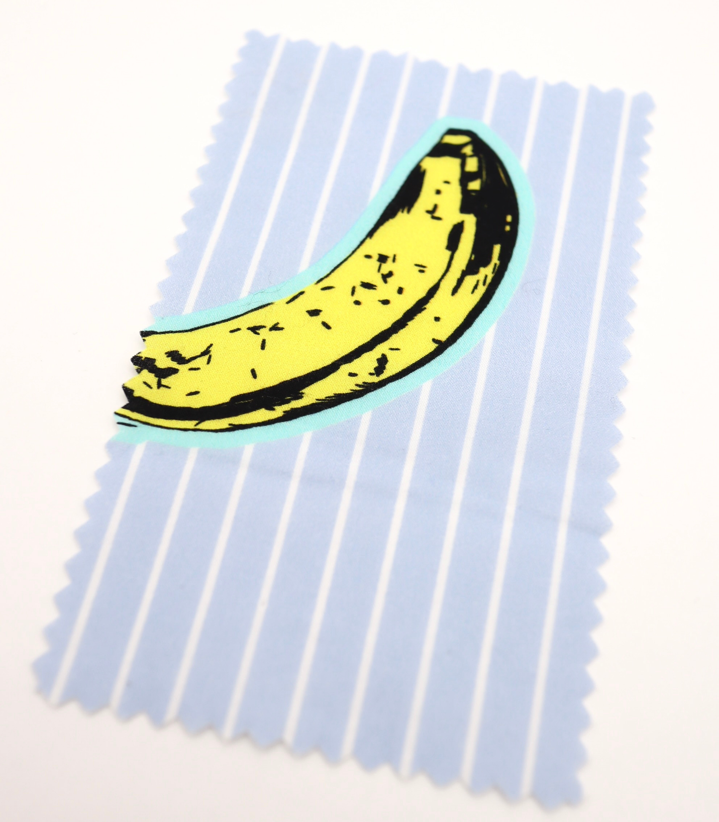 【25SS-430】腐りはじめバナナ×ストライププリント綿ローン　/0.5ｙあたり=～810円