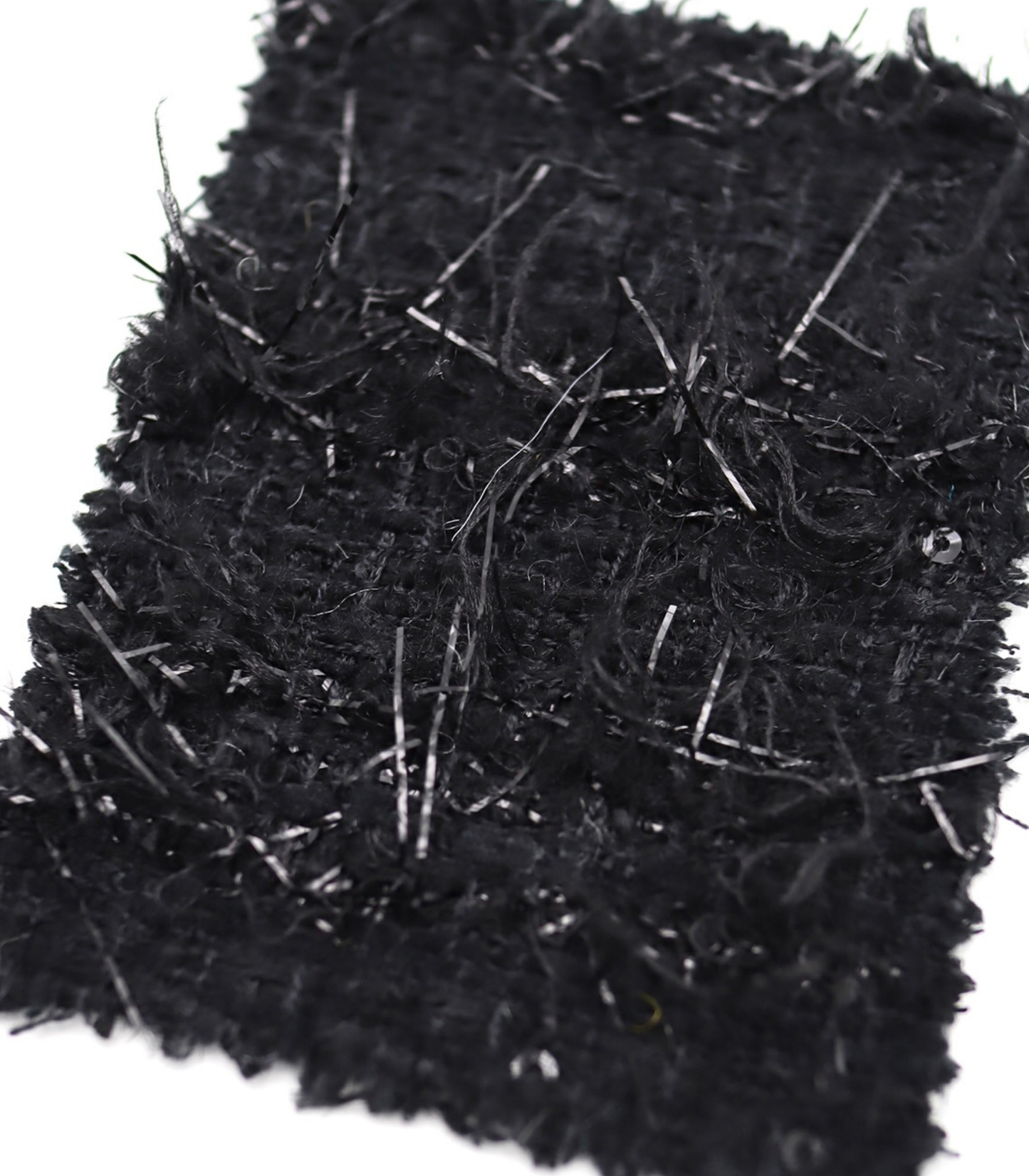 【25SS-158】キラキラフリンジミックスツイード　/0.5ｙあたり = ～1075円