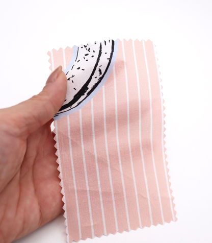 【25SS-430】腐りはじめバナナ×ストライププリント綿ローン　/0.5ｙあたり=～810円