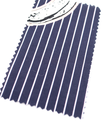 【25SS-430】腐りはじめバナナ×ストライププリント綿ローン　/0.5ｙあたり=～810円