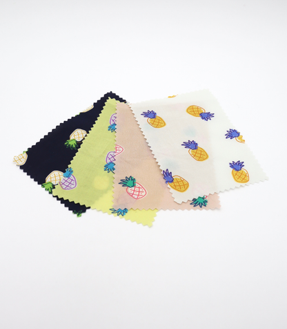 【25SS-429】パイナップルプリント綿ローン　/0.5ｙあたり=～810円