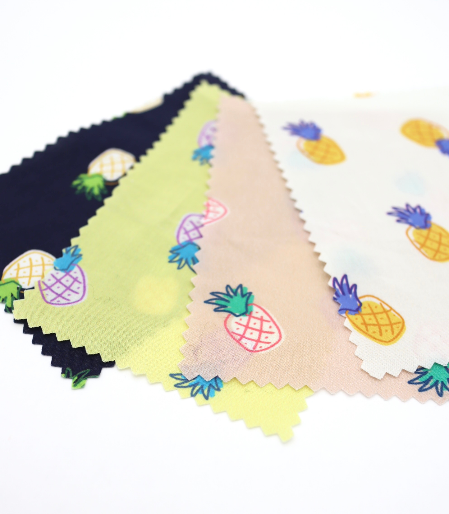 【25SS-429】パイナップルプリント綿ローン　/0.5ｙあたり=～810円