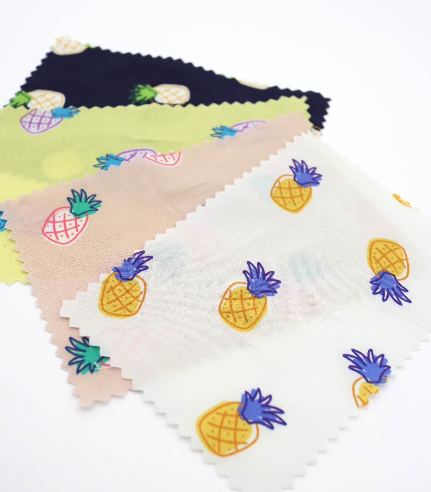 【25SS-429】パイナップルプリント綿ローン　/0.5ｙあたり=～810円