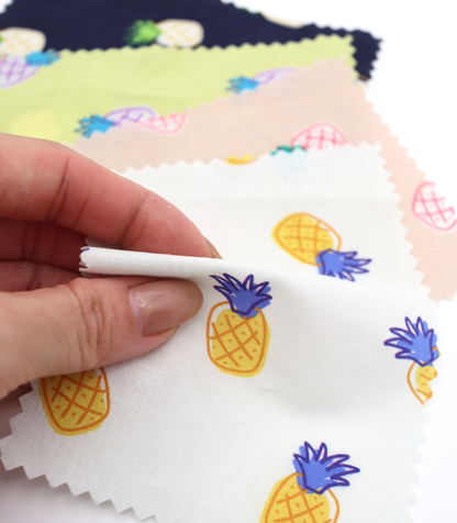 【25SS-429】パイナップルプリント綿ローン　/0.5ｙあたり=～810円