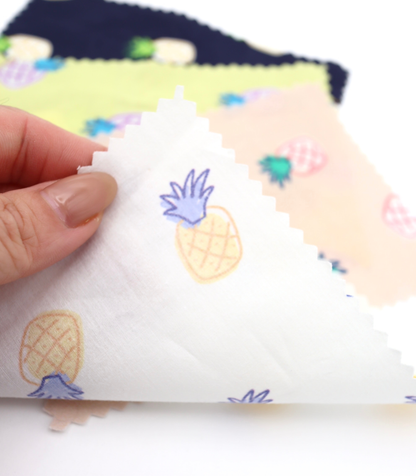 【25SS-429】パイナップルプリント綿ローン　/0.5ｙあたり=～810円