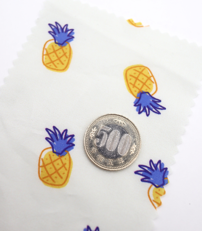 【25SS-429】パイナップルプリント綿ローン　/0.5ｙあたり=～810円