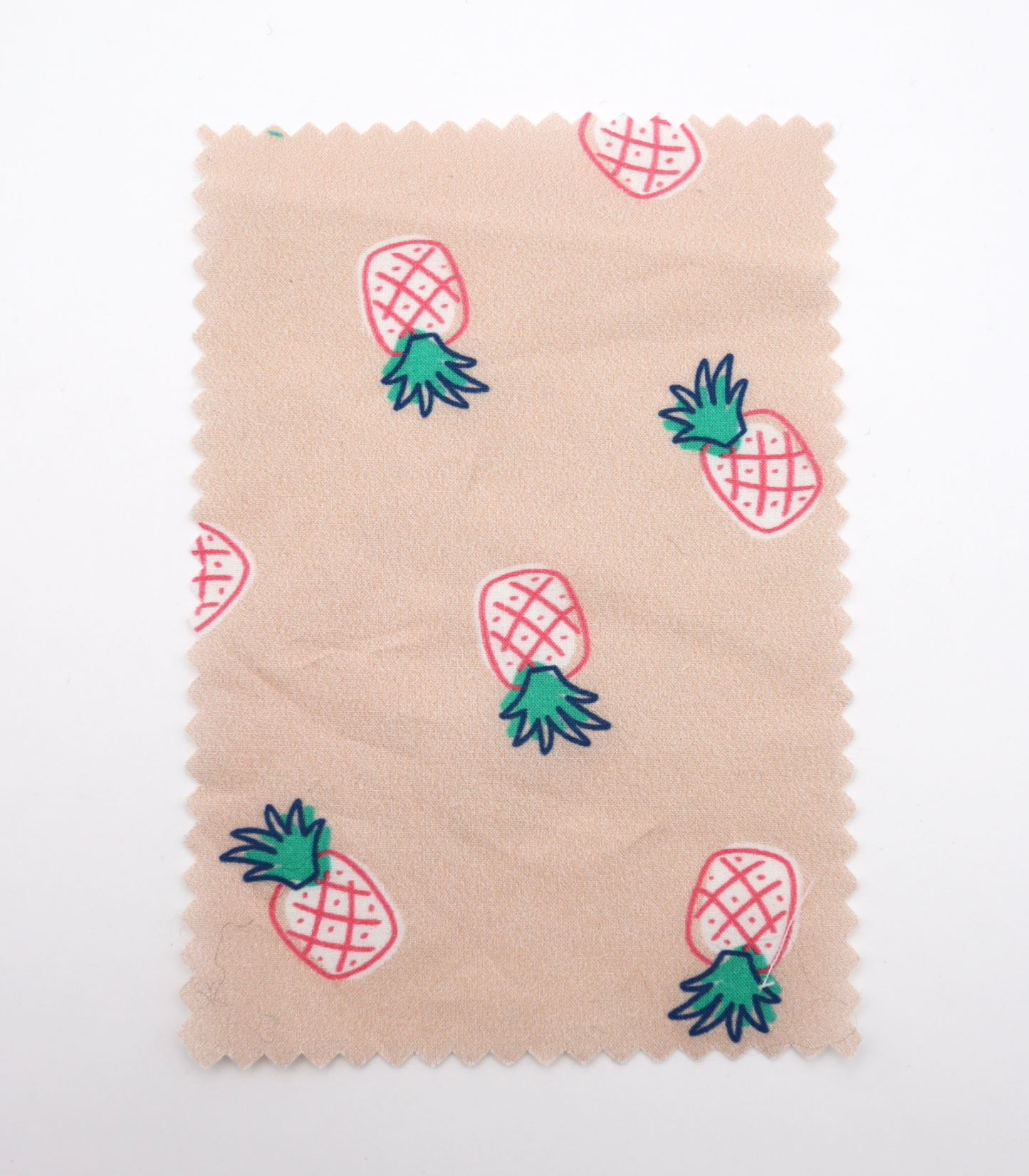 【25SS-429】パイナップルプリント綿ローン　/0.5ｙあたり=～810円