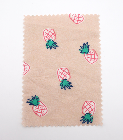 【25SS-429】パイナップルプリント綿ローン　/0.5ｙあたり=～810円